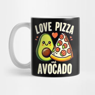 Love pizza and Avocado Mug